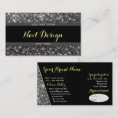 Glitter Glam Stars Appointment Field Visitekaartje (Voorkant / Achterkant)