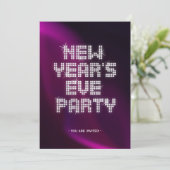 Glitter Glam - Uitnodiging voor Eve-feest (Staand voorkant)