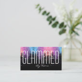 Glitter Glam Visitekaartjes (Staand voorkant)
