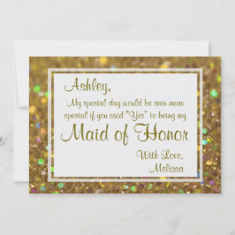 Glitter Glam zal je mijn dienstmeisje zijn Kaart