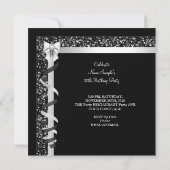 Glitter Glamor Hi Heels Silver Black Champagne 2 Kaart (Achterkant)