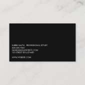 Glitter Glamor/Salon Stylist Visitekaartje (Achterkant)