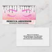 Glitter Glamour | Drip | Wimpers  Afsprakenkaartje (Voorkant / Achterkant)