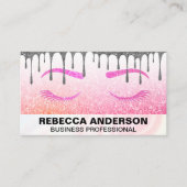 Glitter Glamour | Drip | Wimpers  Afsprakenkaartje (Voorkant)