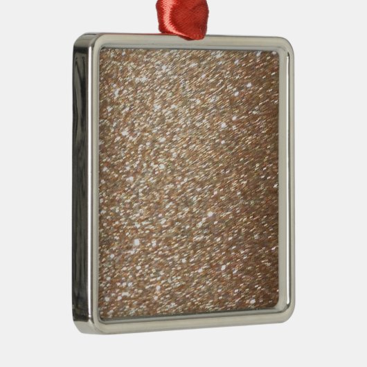 Glitter Glamour Party Festive Light Sparkles Metalen Ornament (Rechts)