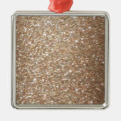 Glitter Glamour Party Festive Light Sparkles Metalen Ornament (Voorkant)