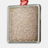 Glitter Glamour Party Festive Light Sparkles Metalen Ornament (Links)