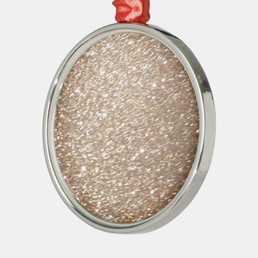 Glitter Glamour Party Festive Light Sparkles Metalen Ornament (Links)