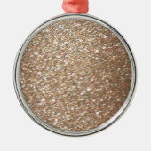 Glitter Glamour Party Festive Light Sparkles Metalen Ornament (Voorkant)
