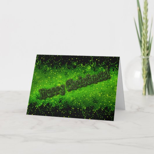 Glitter glans glimmen groene confetti lovertjes Ke Kaart (Voorkant)