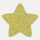 Glitter Glanzend Goud Glitters Ster Sticker (Voorkant)