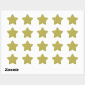 Glitter Glanzend Goud Glitters Ster Sticker (Vel)
