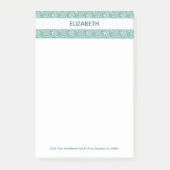 Glitter glanzende strepen post-it® notes (Voorkant)