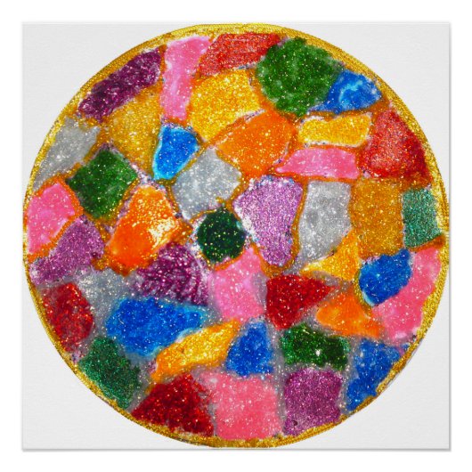 Glitter Glas in lood Perfect Poster (Voorkant)