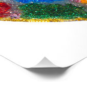 Glitter Glas in lood Perfect Poster (Hoek)