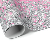 Glitter glazen diamantspruitje cadeaupapier (Rol Hoek)