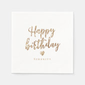 Glitter-glitter-glitter-gefeliciteerd Servet (Voorkant)
