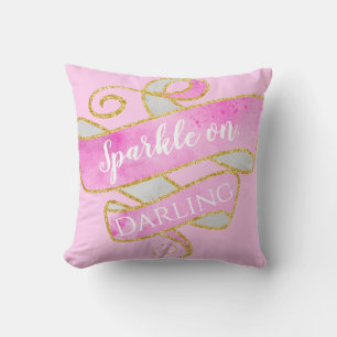 Glitter glitter glitter glanzend, donker kussen