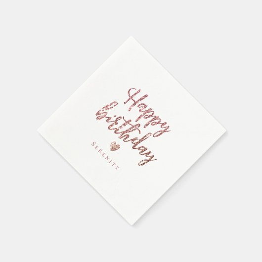 Glitter glitter-glitter voor roos servet (Hoek)