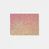Glitter Glitter-goudroze textuur Post-it® Notes (Voorkant)