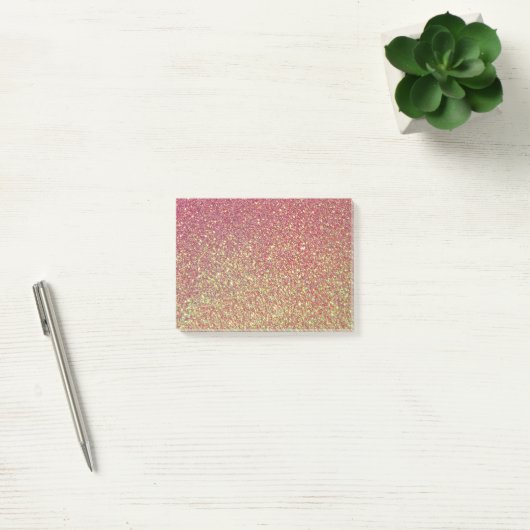 Glitter Glitter-goudroze textuur Post-it® Notes (Kantoor)