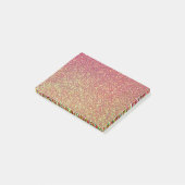 Glitter Glitter-goudroze textuur Post-it® Notes (Schuin)
