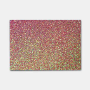 Glitter Glitter-goudroze textuur Post-it® Notes