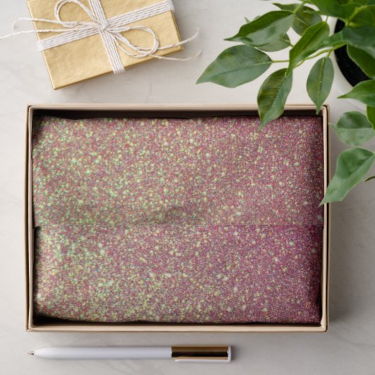 Glitter Glitter-goudroze textuur Tissuepapier (Geschenk)