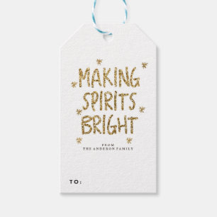 GLITTER GLITTER - kerstcadeaus voor kerstmis Cadeaulabel