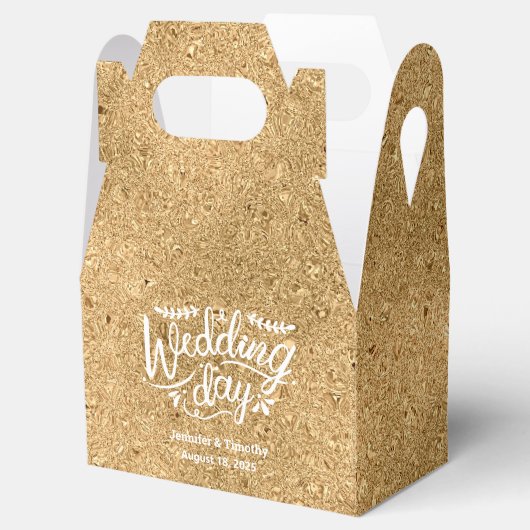 Glitter Glitter op de speciale dag van het huwelij Bedankdoosjes (Geopend)