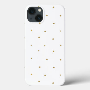 Glitter Glitter Stippen Golden Glittery Polka Dots iPhone 13 Hoesje
