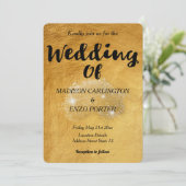 Glitter Glitter voor Gold Foil Paper Kaart (Staand voorkant)