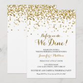 Glitter Glitter voor we een repetitief diner doen Kaart (Voorkant / Achterkant)