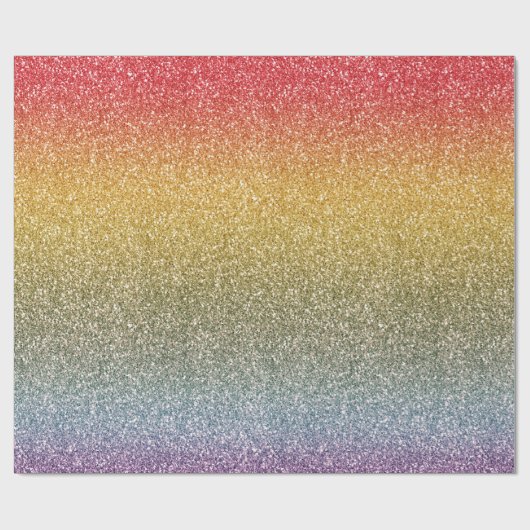 Glitter Glitz Rainbow Cadeaupapier (Vlak)
