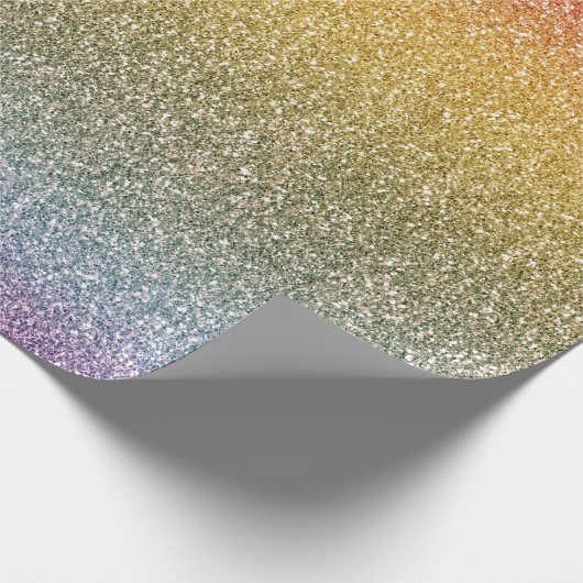 Glitter Glitz Rainbow Cadeaupapier (Hoek)