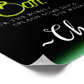 Glitter Glow Minimalistische Eenvoudige Mimosa Bar Poster (Hoek)