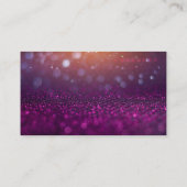 Glitter Glow Paars | Metallic Gouden Zakelijke Kaa Visitekaartje (Achterkant)