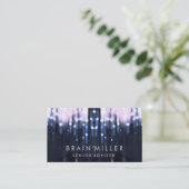 Glitter Glow Sparkle Bokeh Stijlvolle Mode Visitekaartje (Staand voorkant)