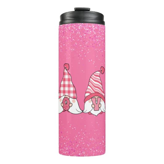 Glitter Gnome Love Thermosbeker (Voorkant)