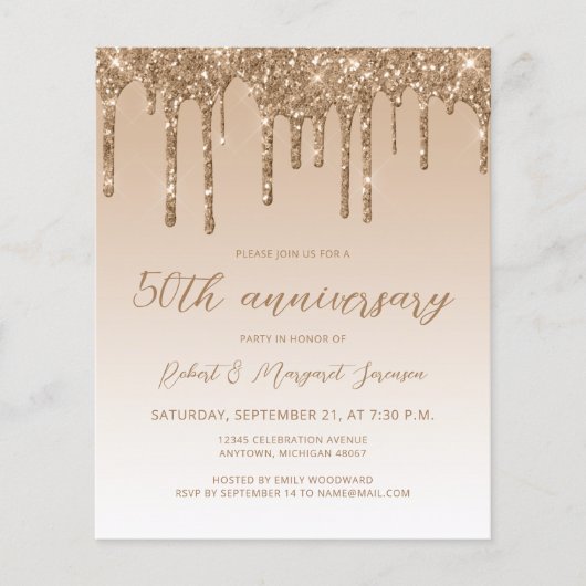 Glitter Gold 50e Jubileum script (Voorkant)