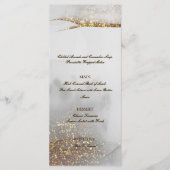 Glitter Gold Alcohol Ink Chic Flat Menu (Voorkant)