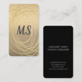 Glitter/Gold Artistic Visitekaartje (Voorkant / Achterkant)