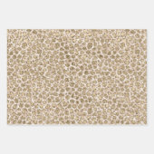 Glitter Gold Blush Roze leopard Print             Inpakpapier Vel (Voorkant)