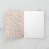 Glitter Gold Blush Roze leopard Print Kaart (Binnen)