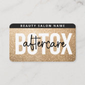 Glitter Gold Botox Filler Instruction Nadere Care Visitekaartje (Voorkant)