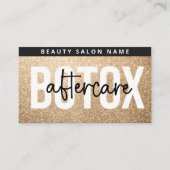 Glitter Gold Botox Filler Instruction Nadere Care Visitekaartje (Voorkant)