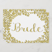 Glitter Gold Bride Sign (Voorkant / Achterkant)