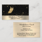 *~* Glitter Gold Butterfly Mystical Magical Stars Visitekaartje (Voorkant / Achterkant)