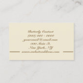 Glitter Gold Butterfly Swirl Decoratief Visitekaartje (Achterkant)