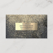 Glitter Gold Confetti | Goudgeborsteld metaal Visitekaartje (Achterkant)